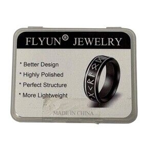 Gothic Rings Alchemy Viking Runes Ring Retro Band Men's Size 12 NIP NIB